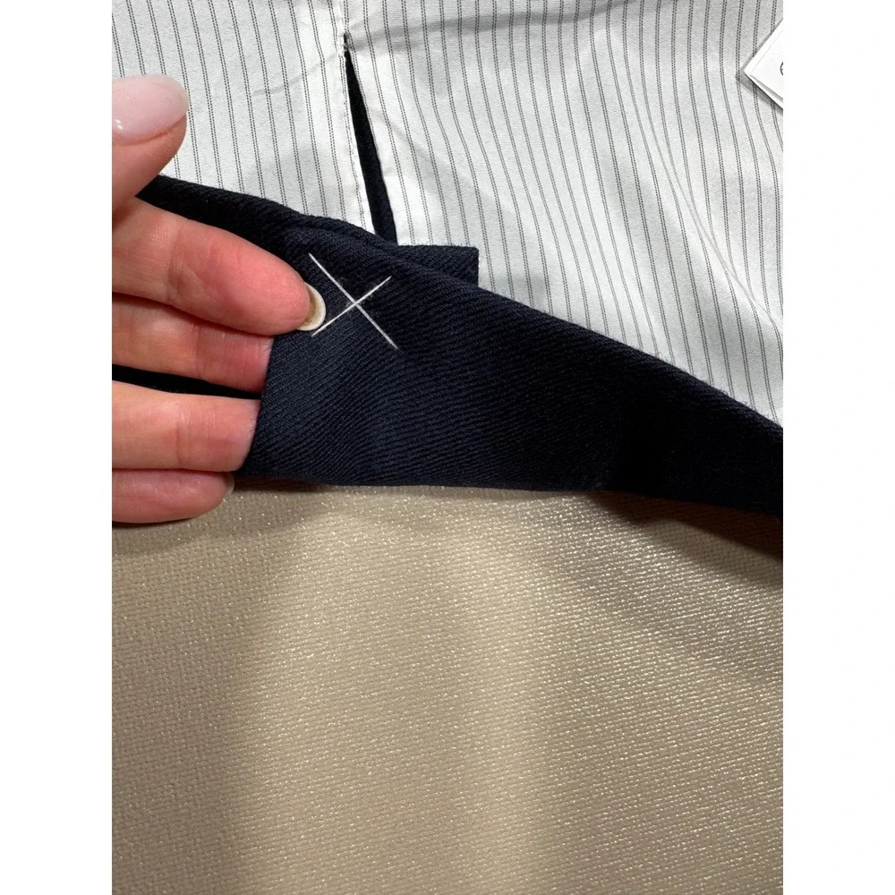 NWOT J.Crew Regent Blazer Navy Blue Wool Blend Standing Collar Jacket‎ Size 2